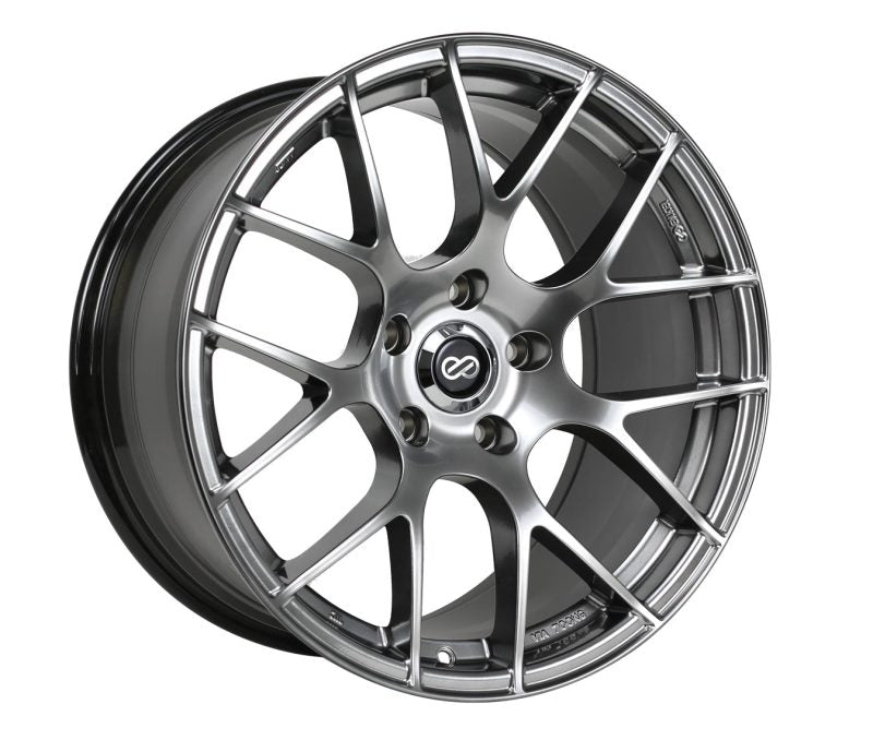 Enkei Raijin 18x8 40mm Offset 5x114.3 Bolt Pattern 72.6 Bore Dia Hyper Silver Wheel