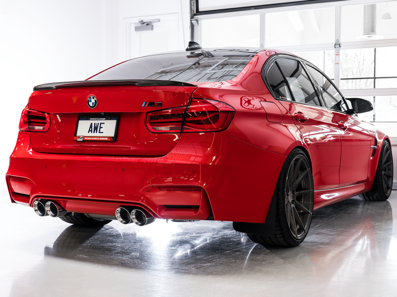 AWE Tuning BMW F8X M3/M4 SwitchPath Catback Exhaust - Chrome Silver Tips