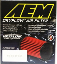 Load image into Gallery viewer, AEM Dryflow Air Filter 2.75in X 5in Dryflow- w/Hole