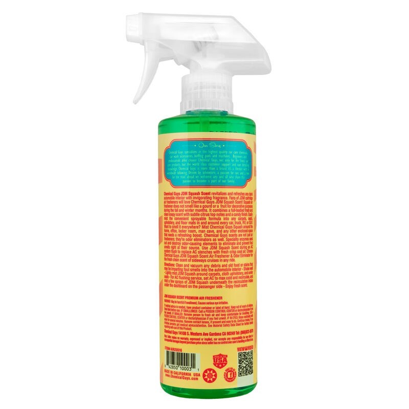 Chemical Guys JDM Squash Air Freshener & Odor Eliminator - 16oz