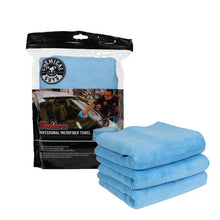 Load image into Gallery viewer, Chemical Guys Workhorse Professional Microfiber Towel - 16in x 16in - Blue - 3 Pack